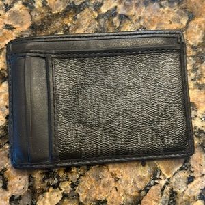 Coach card case id wallet